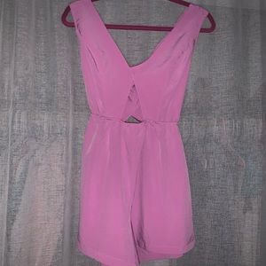 Purple/pink cross bodysuit